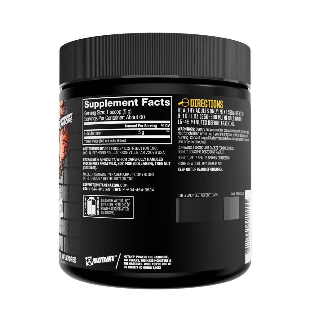 MUTANT GLUTAMINE UNFLAVOR 300G - Image 2