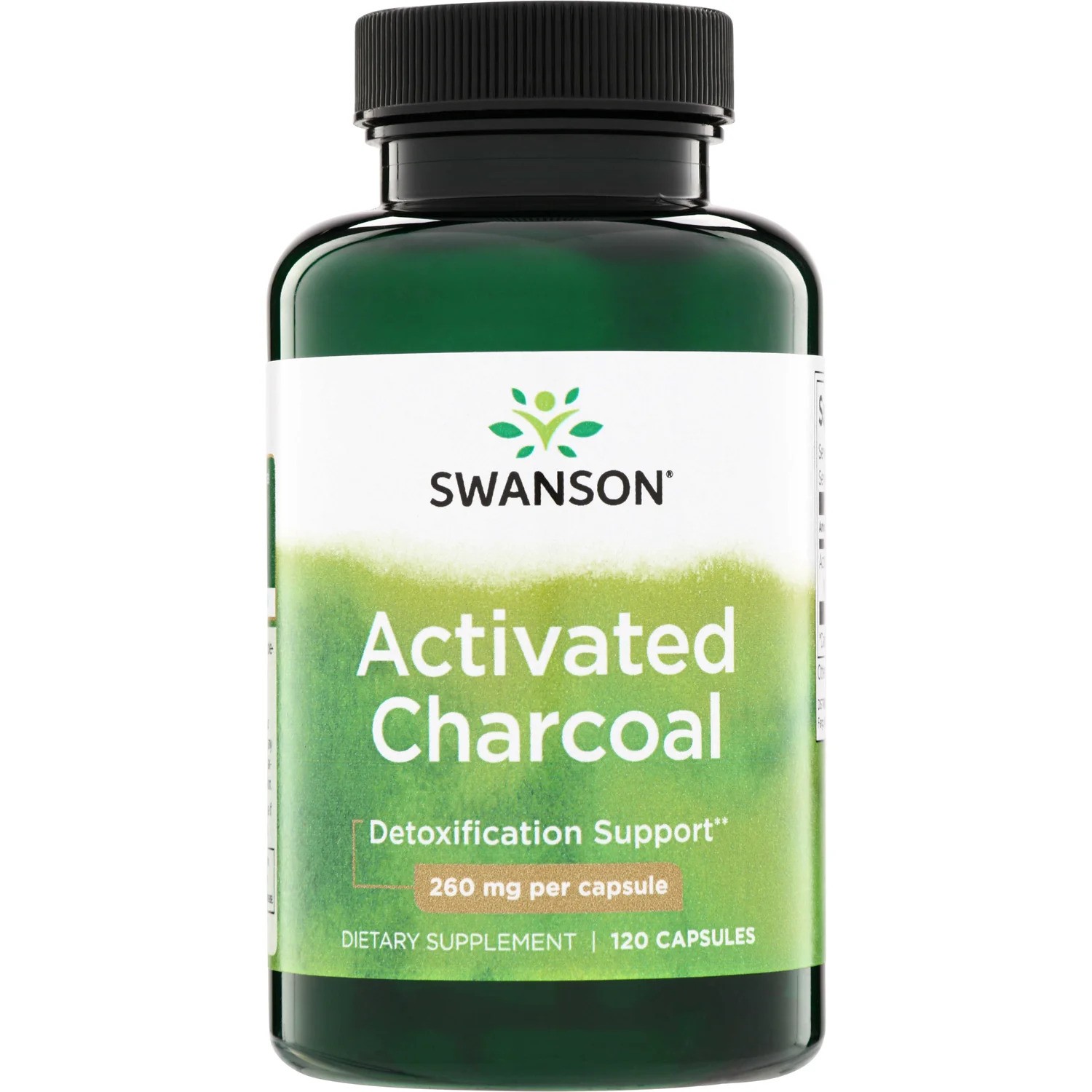SW ACTIVATED CHARCOAL 260MG 120CAP