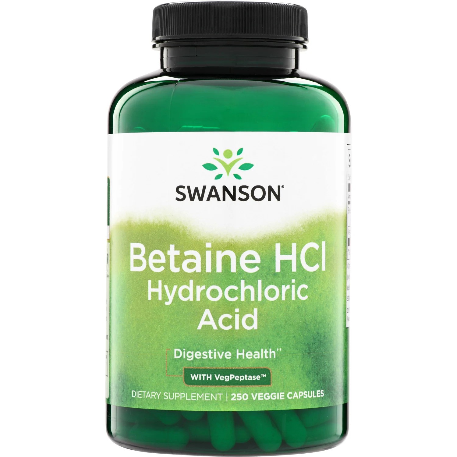 SW BETAINE HCL ACID W/VGPEPT 250CAP