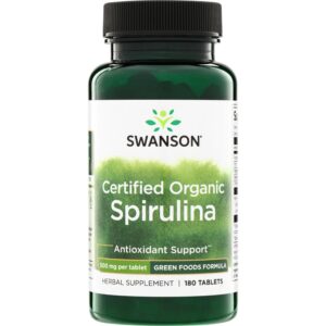 SW CERT ORGANIC SPIRULLINA 500MG 180TAB