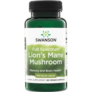 SW LIONS MANE MUSHROOM 500MG 60CAP