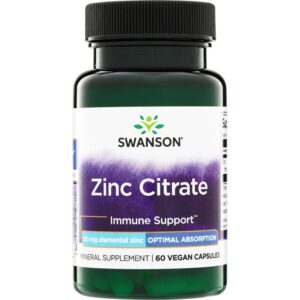 SW ZINC CITRATE 50MG ELEMENTAL 60CAP