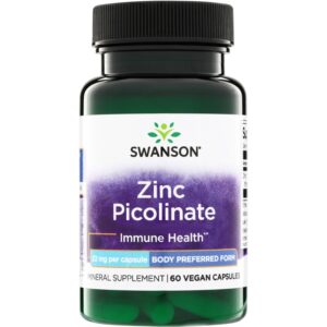 SW ZINC PICOLINATE 22MG 60CAP