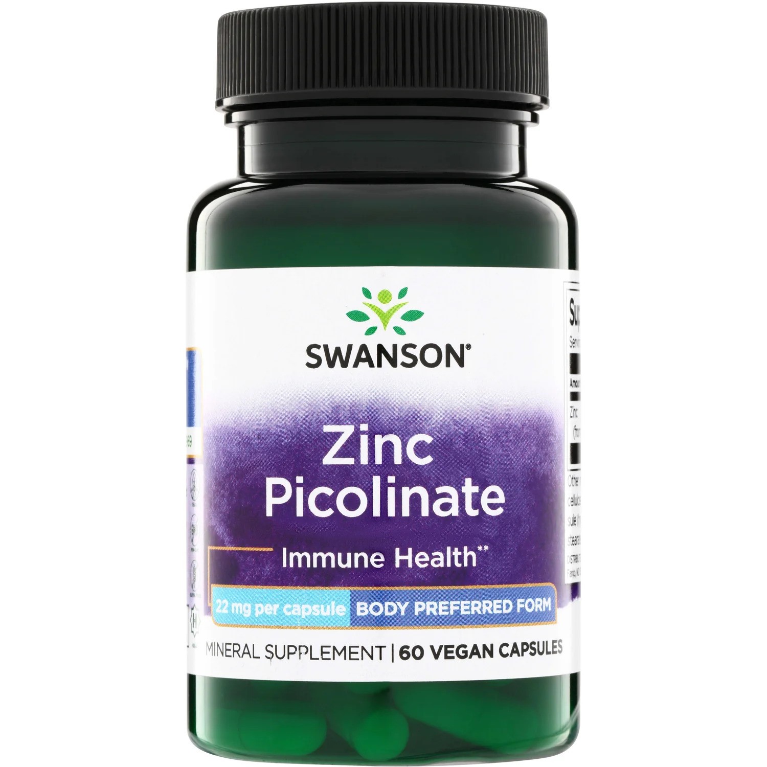 SW ZINC PICOLINATE 22MG 60CAP